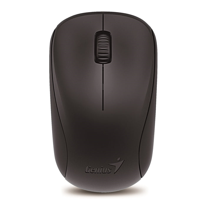 Genius NX-7000 Wireless Mouse, 2.4 GHz with USB Pico Receiver, Adjustable DPI levels up to 1200 DPI, 3 Button with Scroll Wheel, Ambidextrous Design, Black - IT Supplies Ltd