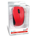 Genius NX-7000 Wireless Mouse, 2.4 GHz with USB Pico Receiver, Adjustable DPI levels up to 1200 DPI, 3 Button with Scroll Wheel, Ambidextrous Design, Red - IT Supplies Ltd