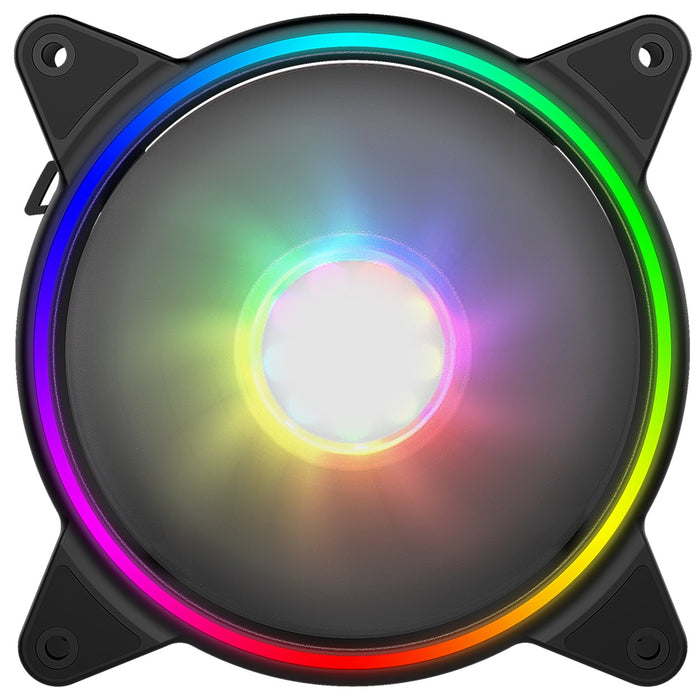 GameMax Razor Extreme 120mm 1200RPM PWM Addressable RGB LED Fan - IT Supplies Ltd