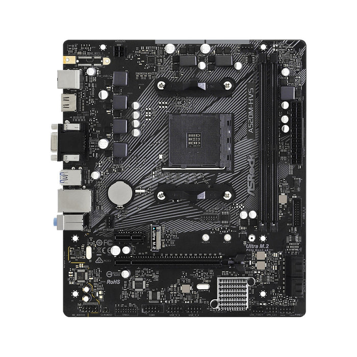 ASRock A520M-HVS | AM4, DDR4, M.2, HDMI, GbE LAN, Micro-ATX