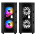 DeepCool MATREXX 40 3FS Case, Gaming, Black, Micro Tower, 1 x USB 3.0 / 1 x USB 2.0, Tempered Glass Side Window Panel, Mesh Front Panel for Optimized Airflow, Tri-Colour LED Fans, Micro ATX, Mini-ITX - IT Supplies Ltd