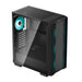 DeepCool CC560 Case, Gaming, Black, Mid Tower, 1 x USB 3.0 / 1 x USB 2.0, Tempered Glass Side Window Panel, DeepCool Blue LED Fans, ATX, Micro ATX, Mini-ITX - IT Supplies Ltd