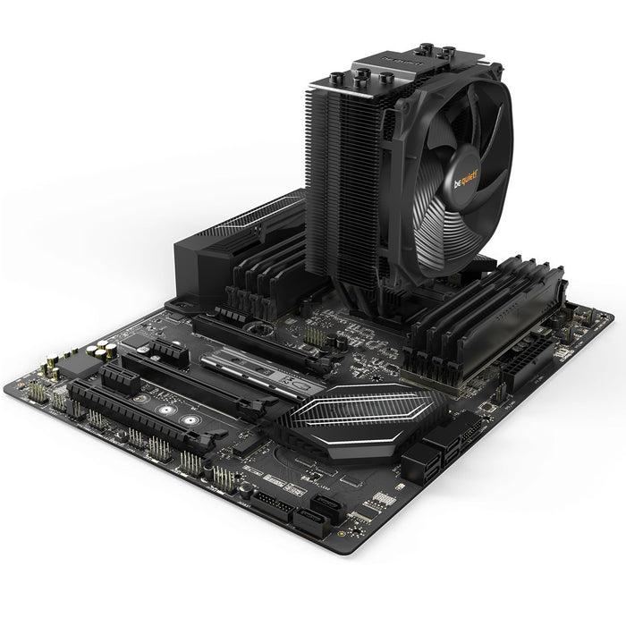 be quiet! Dark Rock Slim Fan CPU Cooler, Universal Socket, Silent Wings 3 120mm PWM Black Cooling Fan, 1500RPM, 4 Heat Pipes, 180W TDP AMD AM5 Compatible - IT Supplies Ltd