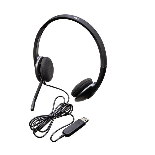 H340 Stereo Headset USB Plug-and-Play with Noise-Cancelling Mic - IT Supplies Ltd