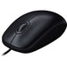 Logitech M90 Wired USB Mouse, 3-Buttons, 1000dpi and Optical Tracking, Ambidextrous Design for PC, Mac and Laptop, Black - IT Supplies Ltd