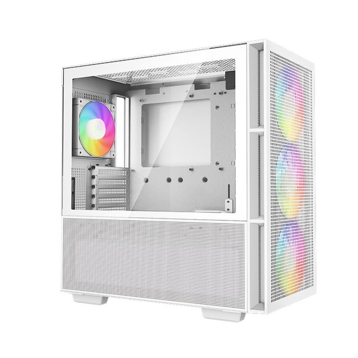 DeepCool CH560, White, Mid Tower Gaming Case, Tempered Glass, 4x ARGB Fans, E-ATX/ATX/MicroATX - IT Supplies Ltd