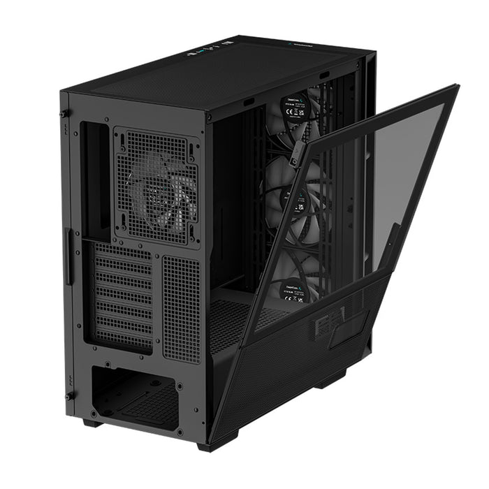 DeepCool CH560 Digital, Black, Mid Tower Gaming Case, Tempered Glass, 4x ARGB Fans, E-ATX/ATX/MicroATX - IT Supplies Ltd