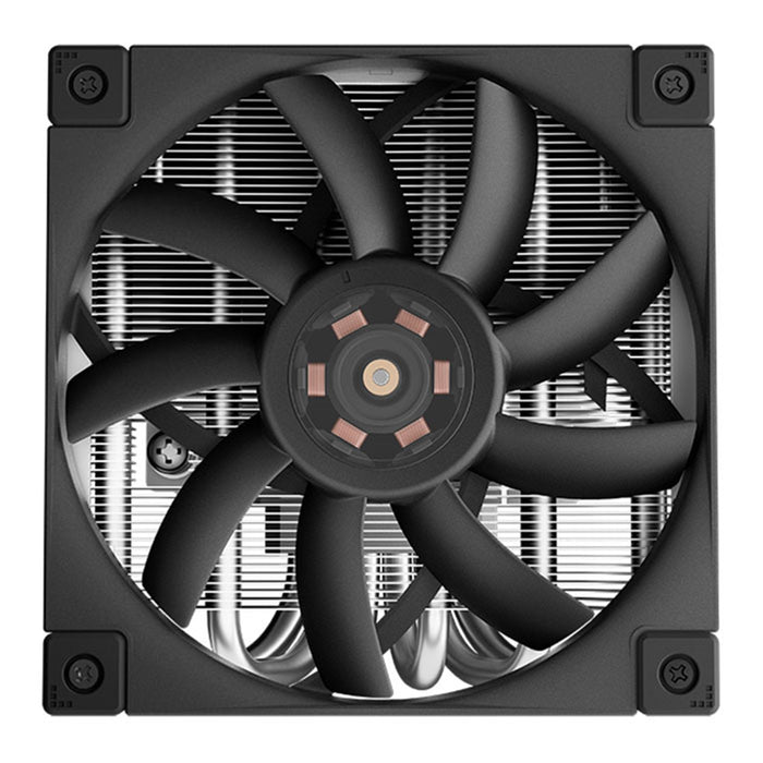 DeepCool AN600 Low-Profile CPU Cooler, 1x 120mm PWM Fans, Aluminium Fins, Copper Base, 6x Heatpipes, Intel/AMD, White - IT Supplies Ltd