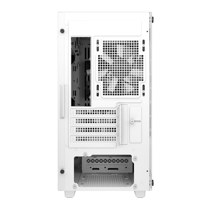 DeepCool CC360 ARGB WH, White, Mini Tower Chassis w/ Tempered Glass Window, 3x 120mm ARGB Fans, USB 3.0, mATX/mITX - IT Supplies Ltd