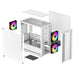 DeepCool CC360 ARGB WH, White, Mini Tower Chassis w/ Tempered Glass Window, 3x 120mm ARGB Fans, USB 3.0, mATX/mITX - IT Supplies Ltd