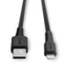 LINDY 31319 0.5m USB to Lightning Cable, Black - IT Supplies Ltd