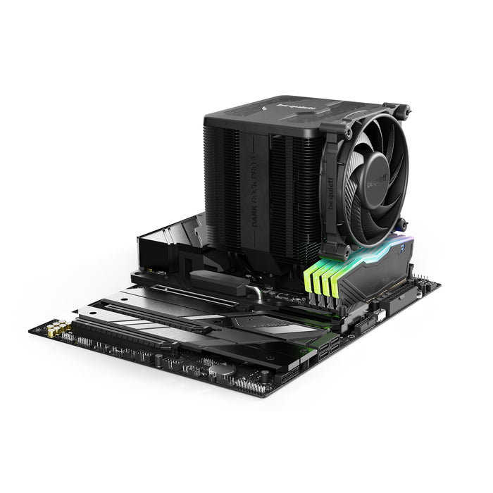 be quiet! Dark Rock Pro 5 CPU Cooler, AMD Socket, 2 virtually inaudible Silent Wings PWM fans, 2000RPM, 7 high-performance heat pipes, 270W TDP, Speed Switch, 3-year manufacturers warranty - IT Supplies Ltd