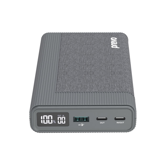 Prevo AD10C 100W USB-C Power Delivery PD 20000mAh Portable Fast-Charging Powerbank with Digital Display, Dual USB-C & USB-A with 100W USB-C Cable Included - IT Supplies Ltd