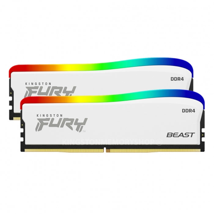 Kingston FURY Beast 16GB (2 x 8GB), DDR4, 3200 MHz, Single-rank Memory, DIMM, RGB - IT Supplies Ltd