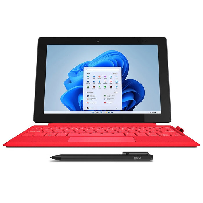 Geo GeoPad 110 2-in-1 Laptop/Tablet, 10.1 Inch IPS Touchscreen, Intel Celeron N4020, 4GB RAM, 128GB SSD, Windows 11 Home S with Detachable Keyboard, Pen and Microsoft 365 Personal - IT Supplies Ltd