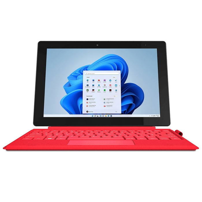 Geo GeoPad 110 2-in-1 Laptop/Tablet, 10.1 Inch IPS Touchscreen, Intel Celeron N4020, 4GB RAM, 128GB SSD, Windows 11 Home S with Detachable Keyboard, Pen and Microsoft 365 Personal - IT Supplies Ltd