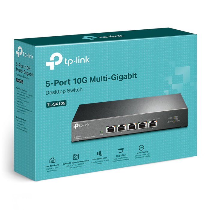 TP-Link TL-SX105 5-Port Metal 10G Desktop Switch