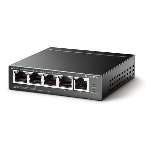 TP-Link TL-SF1005LP 5-Port 10/100 Mbps Desktop Switch with 4-Port PoE Switch - IT Supplies Ltd