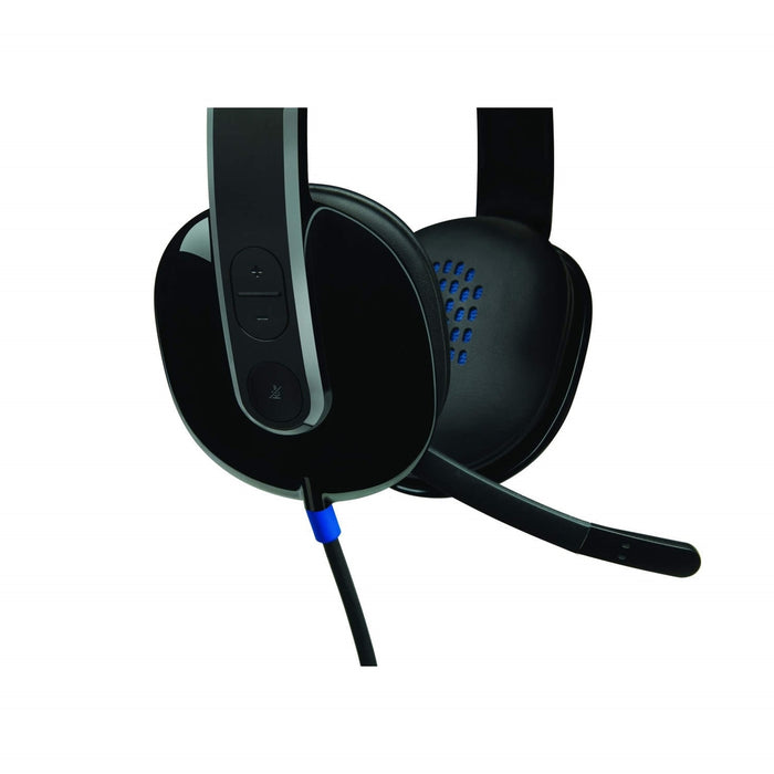 Logitech H540 USB Headset with Noise-Cancelling Mic and On Ear Controls