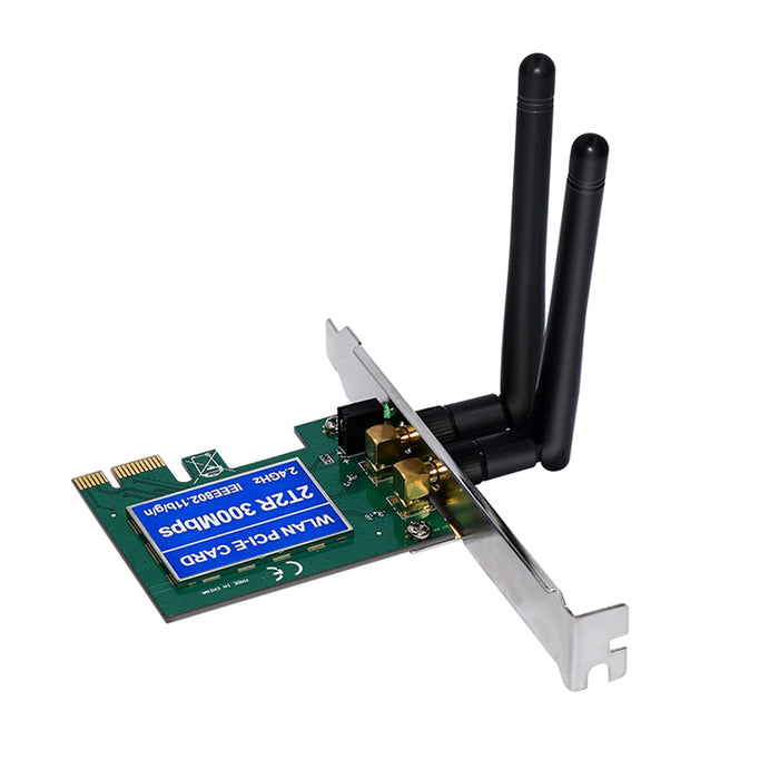 Prevo 300mbps PCI Express Wireless Adapter with Additional Low Profile Bracket