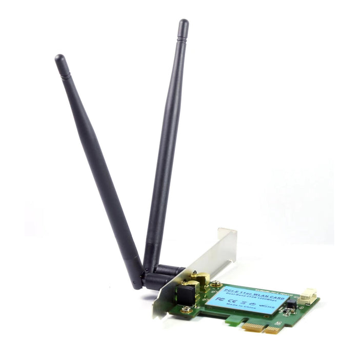 Prevo 1200mbps PCI-Express Dual Band Wireless AC Adapter with Detachable Antennas and Additional Low Profile Bracket