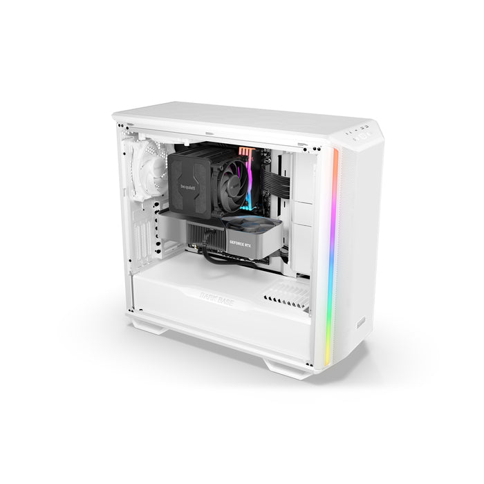 be quiet! Dark Base 701 Full Tower Gaming PC Case, White, 3 pre-installed Silent Wings 4 140mm PWM high-speed fans, ARGB lighting with integrated ARGB controller - IT Supplies Ltd