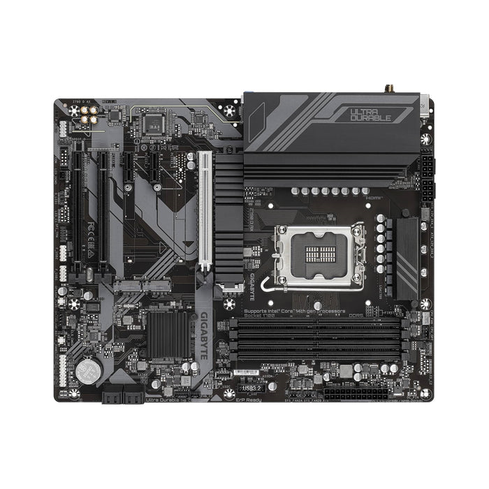 Gigabyte Z790 D AX Ultra Durable Intel 1700 Socket Motherboard, ATX, 4x DDR5 Slots, 3x M.2 Sockets, 1x USB-C Port, Wi-Fi 6E, 1x Display Port 1.2 / 1x HDMI Port - IT Supplies Ltd