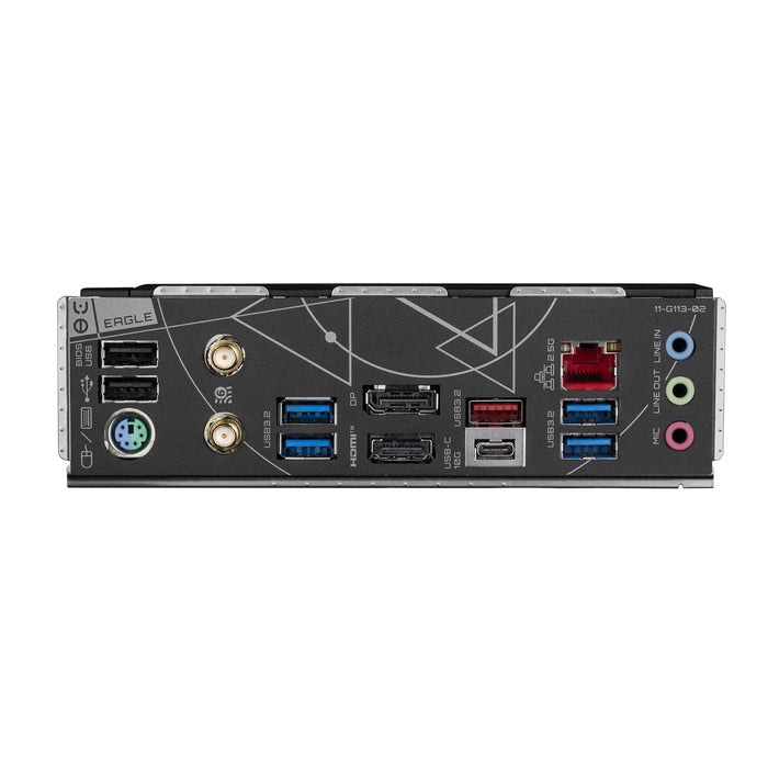 Gigabyte Z790 EAGLE AX Intel 1700 Socket Motherboard, ATX, 4x DDR5 Slots, 3x M.2 Sockets, 1x USB-C Port, Fitted I/O Shield, Wi-Fi 6E, 1x Display Port 1.2 / 1x HDMI Port - IT Supplies Ltd