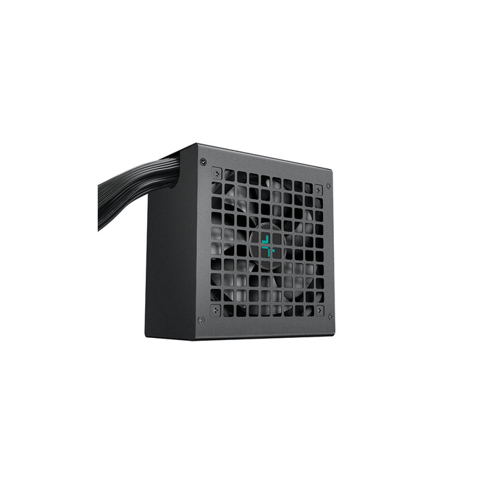 DeepCool PL750D 750W PSU, 120mm Silent Hydro Bearing Fan, 80 PLUS Bronze, Non Modular, UK Plug, Flat Black Cables, Stable with Low Noise Performance