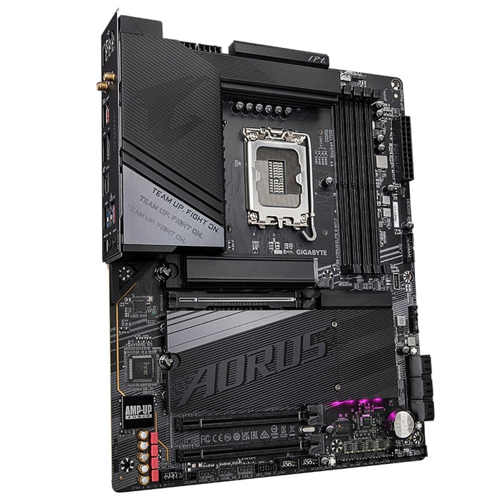 Gigabyte Z790 AORUS ELITE X WIFI7 Intel 1700 Socket Motherboard, ATX, 4x DDR5 Slots, 4x M.2 Sockets, 2x USB-C Port, Fitted I/O Shield, Wi-Fi 7, 1x DisplayPort / 1x HDMI Port - IT Supplies Ltd