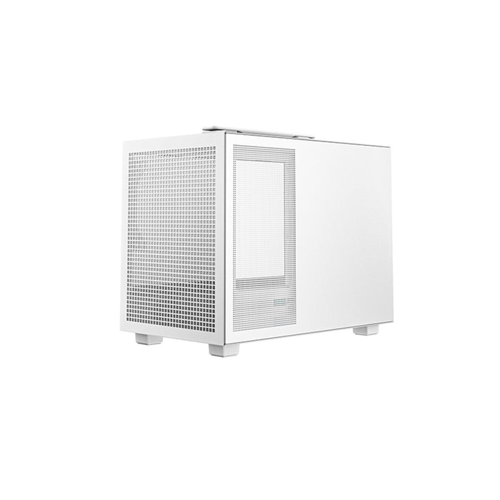 DeepCool CH160 Ultra-Portable Gaming Case White Micro Tower with Tempered Glass Side Window Panel, Advanced Cooling, USB 3.0/USB-C Ports, Pre-Installed Fans, Mini-ITX - IT Supplies Ltd