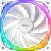 Antec Fusion Case Fan 120mm ARGB, White, Upto 2000RPM, 57.93CFM Airflow, 31.24dB Max, 4-pin PWM 3-pin LED - IT Supplies Ltd