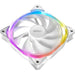 Antec Fusion Case Fan 120mm ARGB, White, Upto 2000RPM, 57.93CFM Airflow, 31.24dB Max, 4-pin PWM 3-pin LED - IT Supplies Ltd