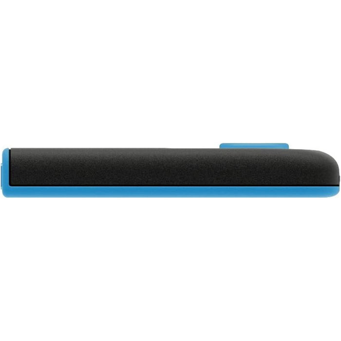 Adata UV128 64GB USB 3.2 Gen 1 Flash Drive, Capless Design, Black/Blue - IT Supplies Ltd