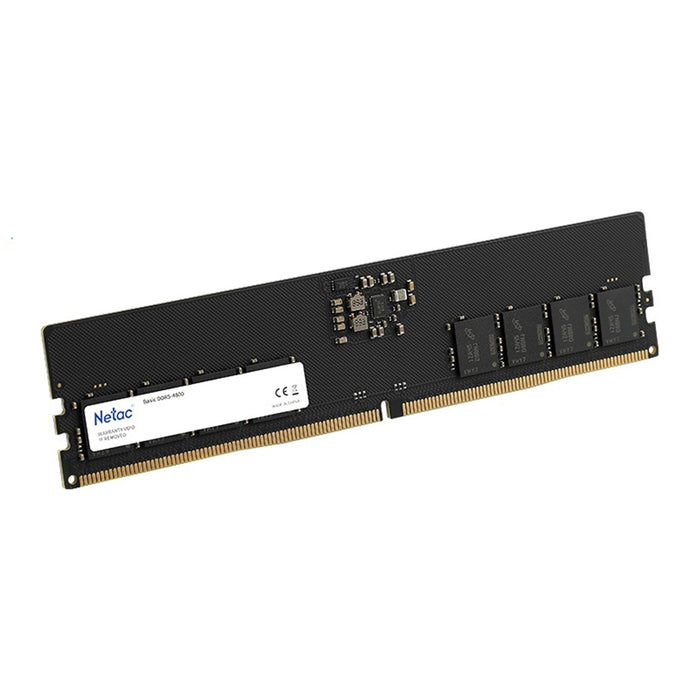 Netac NTBSD5P48SP-08 8GB DIMM System Memory, DDR5, 4800MHz, 1 x 8GB, 288 Pin, 1.1v, CL40-40-40-77 - IT Supplies Ltd