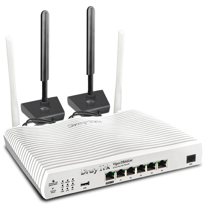 DrayTek V2866VAC-K Vigor 2866Vac Wireless 5 AC SoHo Firewall Dual-WAN VDSL/ADSL/G.FAST Modem Router with VOIP Functionality - IT Supplies Ltd