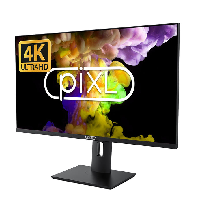 piXL CM28F10 28 Inch 4K Monitor, LED Widescreen, 2160p, 5ms Response Time, 60Hz Refresh, HDMI / Display Port, 16.7 Million Colour Support, VESA Mount, Black Finish