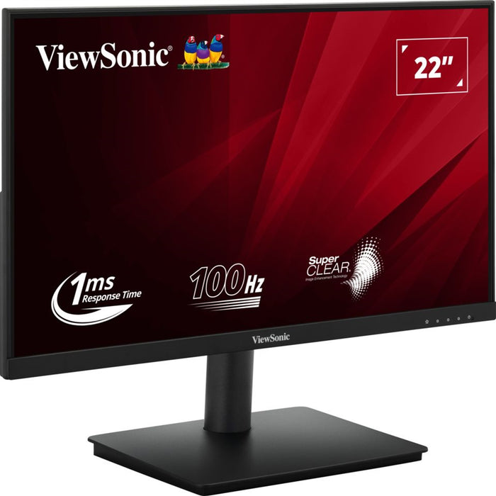 Viewsonic VA220-H 22-Inch Full HD Monitor, 1080p, 1920 x 1080 resolution, 100Hz, HDMI, VGA, 1ms, LED, VA Panel, VESA - IT Supplies Ltd