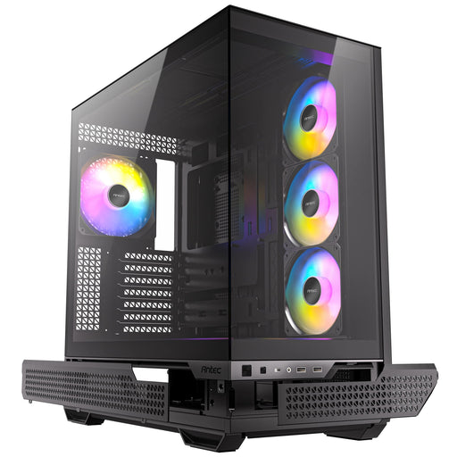 Antec C7 ARGB Mid Tower Tempered Glass PC Gaming Case - Black, 3x 120mm & 1x 140mm ARGB Fans, USB 3.2 Gen2, EATX/ATX/mATX/mITX Support - IT Supplies Ltd