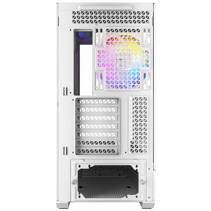 Antec C7 ARGB Mid Tower Tempered Glass PC Gaming Case - White, 3x 120mm & 1x 140mm ARGB Fans, USB 3.2 Gen2, EATX/ATX/mATX/mITX Support - IT Supplies Ltd