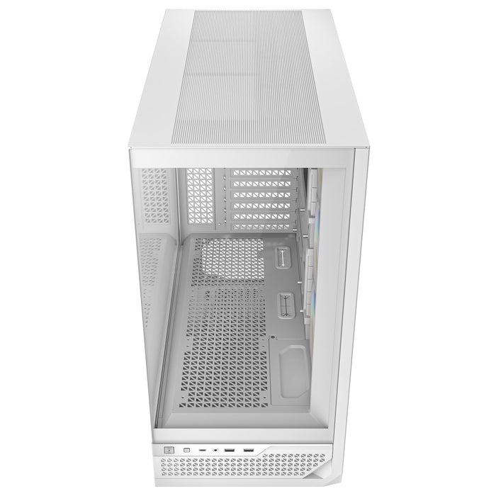 Antec C7 ARGB Mid Tower Tempered Glass PC Gaming Case - White, 3x 120mm & 1x 140mm ARGB Fans, USB 3.2 Gen2, EATX/ATX/mATX/mITX Support - IT Supplies Ltd