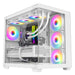 CRONUS Pallas Case, Gaming, White, Mid Tower, 1 x USB 3.0 / 2 x USB 2.0, Tempered Glass Front & Side Window Panels, Addressable RGB LED Fans, ATX, Micro ATX, Mini-ITX - IT Supplies Ltd