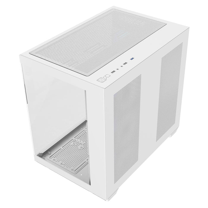 CRONUS Pallas Case, Gaming, White, Mid Tower, 1 x USB 3.0 / 2 x USB 2.0, Tempered Glass Front & Side Window Panels, Addressable RGB LED Fans, ATX, Micro ATX, Mini-ITX - IT Supplies Ltd