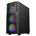 CRONUS Oceanus Case, Gaming, Black, Mid Tower, 1 x USB 3.0 / 2 x USB 2.0, Tempered Glass Front & Side Window Panels, Addressable RGB LED Fans, ATX, Micro ATX, Mini-ITX - IT Supplies Ltd