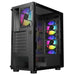 CRONUS Oceanus Case, Gaming, Black, Mid Tower, 1 x USB 3.0 / 2 x USB 2.0, Tempered Glass Front & Side Window Panels, Addressable RGB LED Fans, ATX, Micro ATX, Mini-ITX - IT Supplies Ltd