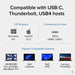 Plugable TBT4-UD5 ThunderBolt 4 Dual Monitor (2x 4K or 1x 8K) 96W USB-C PD Docking Station - IT Supplies Ltd