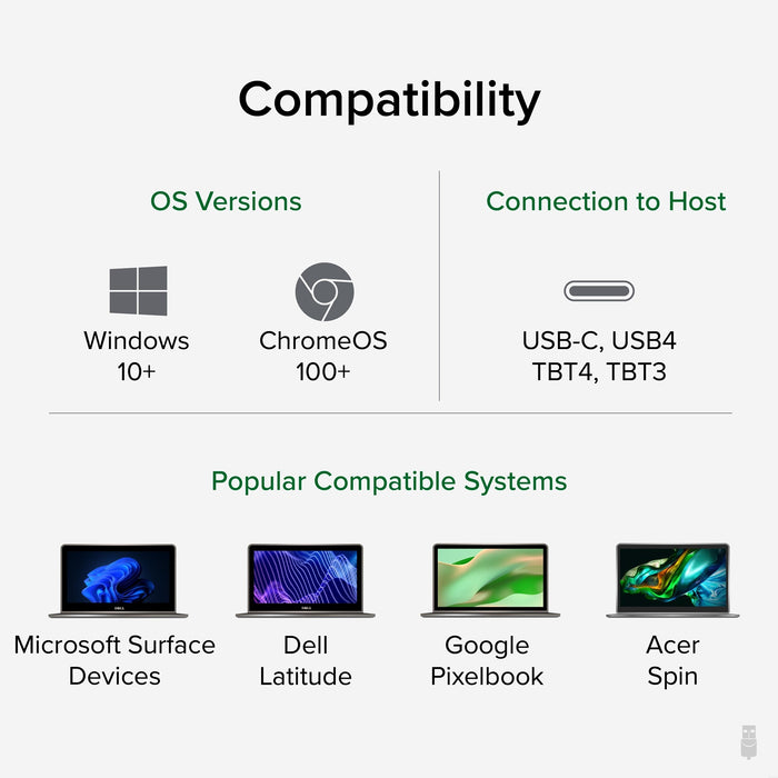 Plugable UD-MSTH2 USB-C Dual HDMI 4K 65W USB-C PD Driverless Docking Station - IT Supplies Ltd