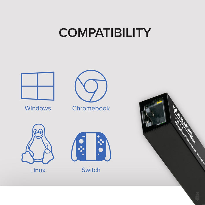 Plugable USB3-E1000 USB-A to Gigabit Ethernet Adapter