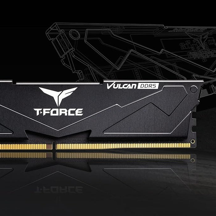 Team T-Force Vulcan 32GB System Memory (2 x 16GB), DDR5, Black - IT Supplies Ltd