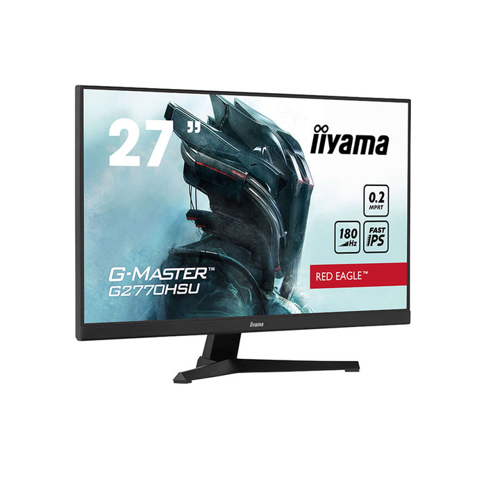 iiyama G-Master GB2770HSU-B6 Red Eagle 27 Inch Monitor Gaming Monitor, Black, Ultra Slim Bezel, Fast IPS IGZO, 180Hz, 0.2ms - IT Supplies Ltd